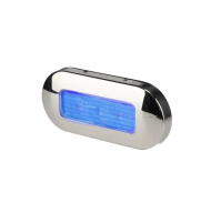 LED OBLONG COURTESY LIGHT - Stainless steel - Blue - WK-LCL1-BL - AZLED